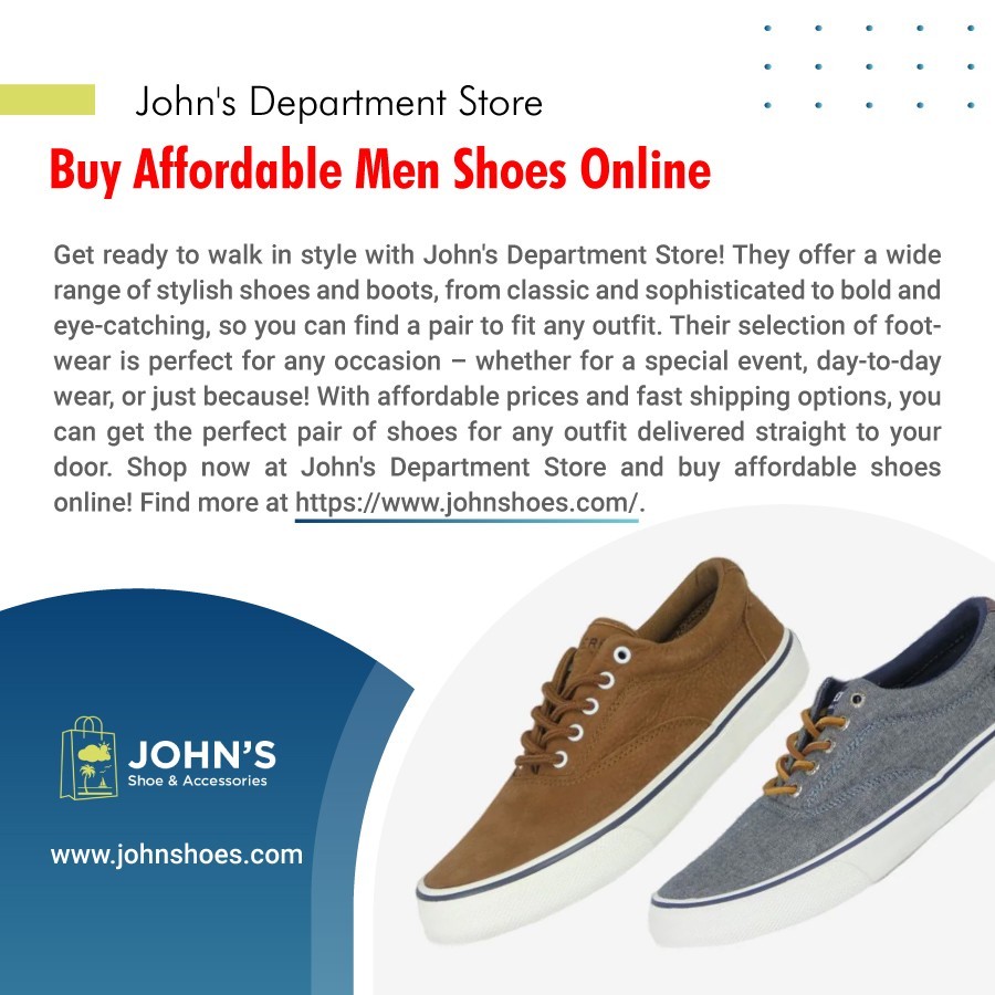 John's Department Store - Buy Affordable Men Shoes Online